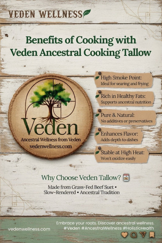 Veden Ancestral Cooking Tallow Veden Ancestral Wellness