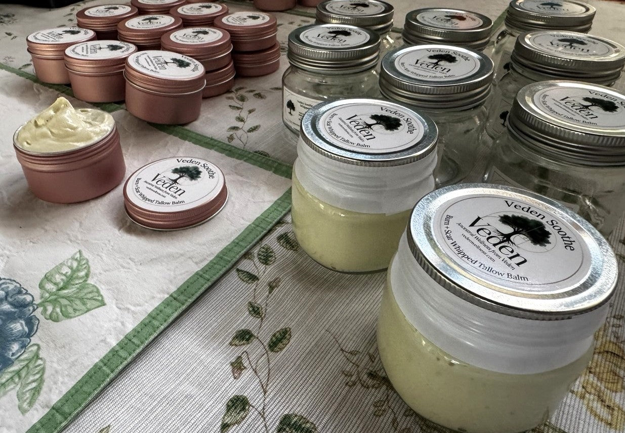 Veden Soothe Burn + Scar Whipped Tallow Balm - 1oz Free Sample Veden Ancestral Wellness