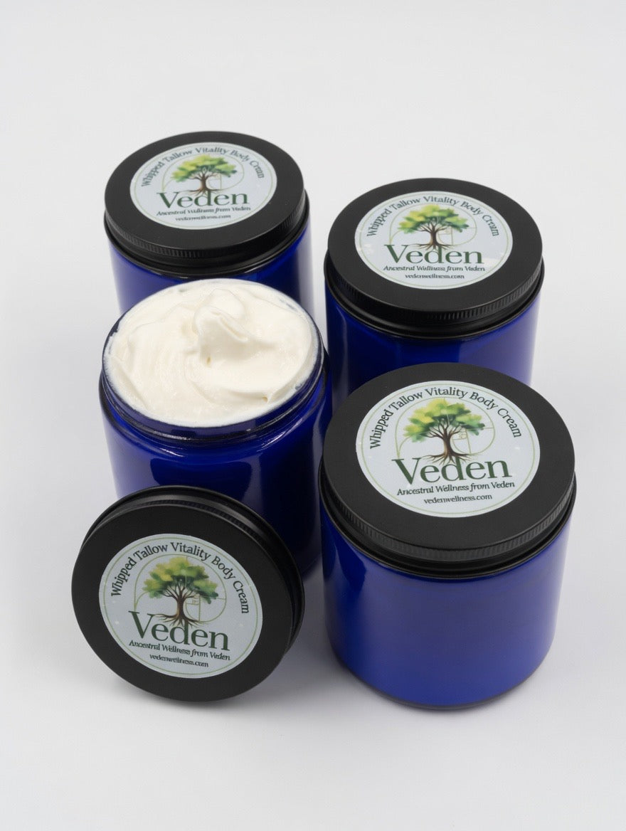 Veden Vitality Whipped Tallow Body Cream - 8oz Veden Ancestral Wellness
