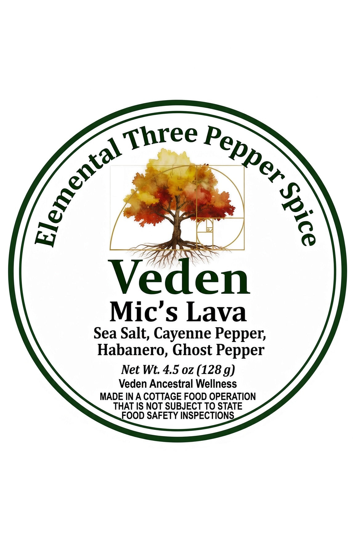 Veden Elemental Three Pepper Spice - Mic’s Lava Veden Ancestral Wellness