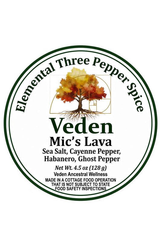 Veden Elemental Three Pepper Spice - Mic’s Lava Veden Ancestral Wellness