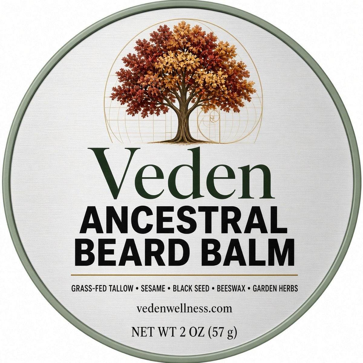 Veden Ancestral Beard Balm - 1oz sample Veden Ancestral Wellness
