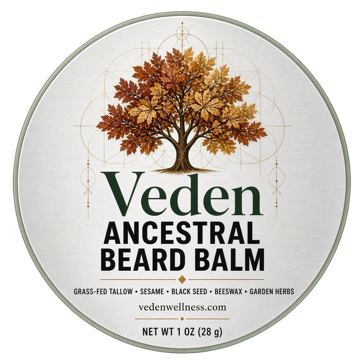 Veden Ancestral Beard Balm - 1oz sample Veden Ancestral Wellness