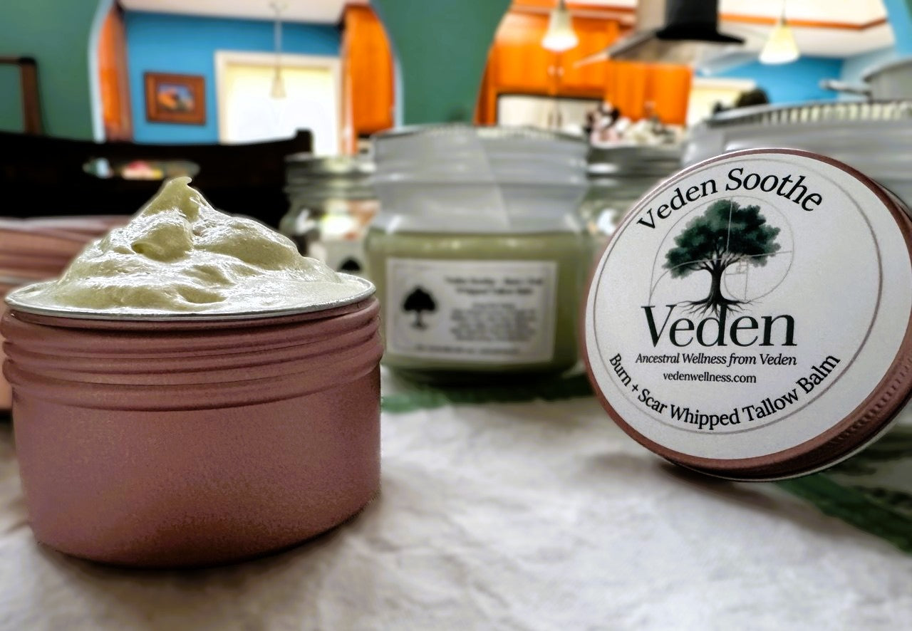 Veden Soothe Burn + Scar Whipped Tallow Balm - 1oz Free Sample Veden Ancestral Wellness