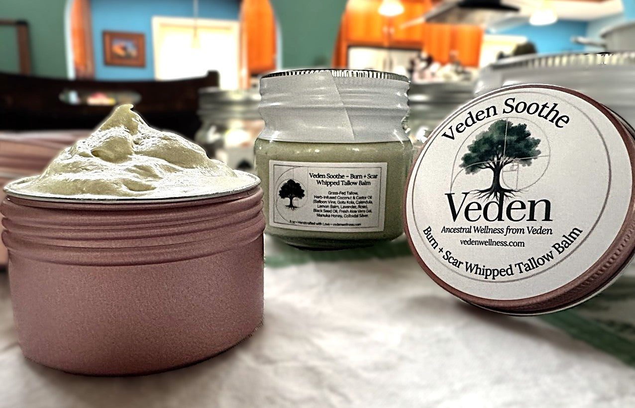 Veden Soothe Burn + Scar Whipped Tallow Balm - 1oz Free Sample Veden Ancestral Wellness