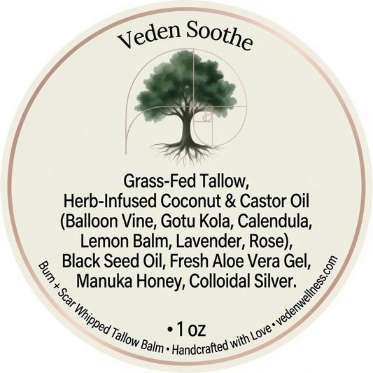Veden Soothe Burn + Scar Whipped Tallow Balm - 1oz Veden Ancestral Wellness
